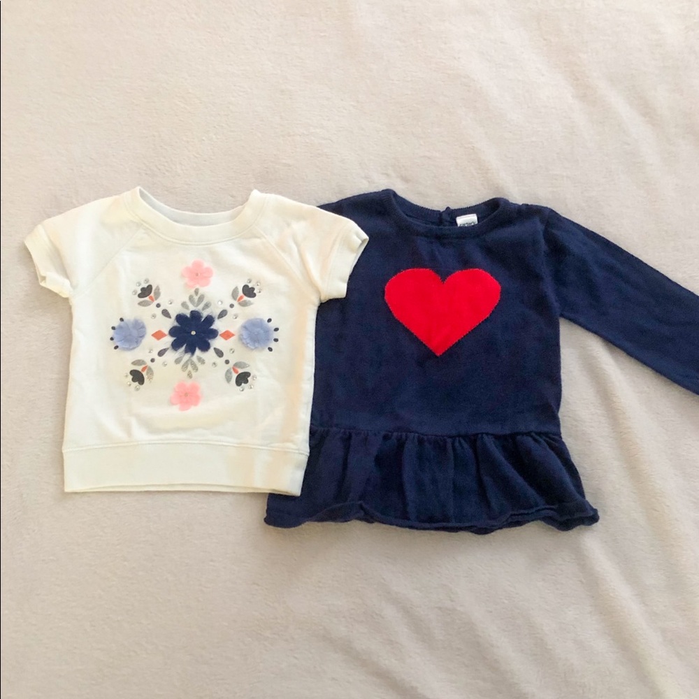 Bundle of 2 girls tops - Carter’s